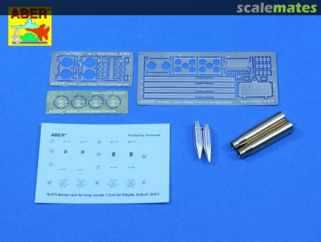 Contents Pz.Kpfw. IV, Ausf. H/J - Vol.16A - Ammo Stowage Rack Type A for Long Rounds 16075A Aber Contents Pz.Kpfw. IV, Ausf. H/J - Vol.16A - Ammo Stowage Rack Type A for Long Rounds 16075A Aber