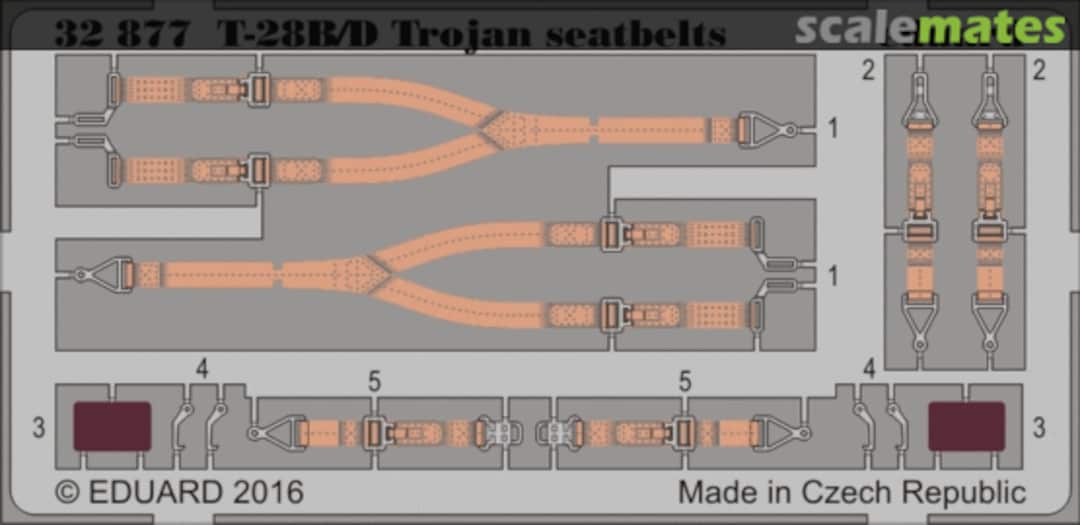 Boxart T-28B/D Trojan seatbelts 32877 Eduard Boxart T-28B/D Trojan seatbelts 32877 Eduard