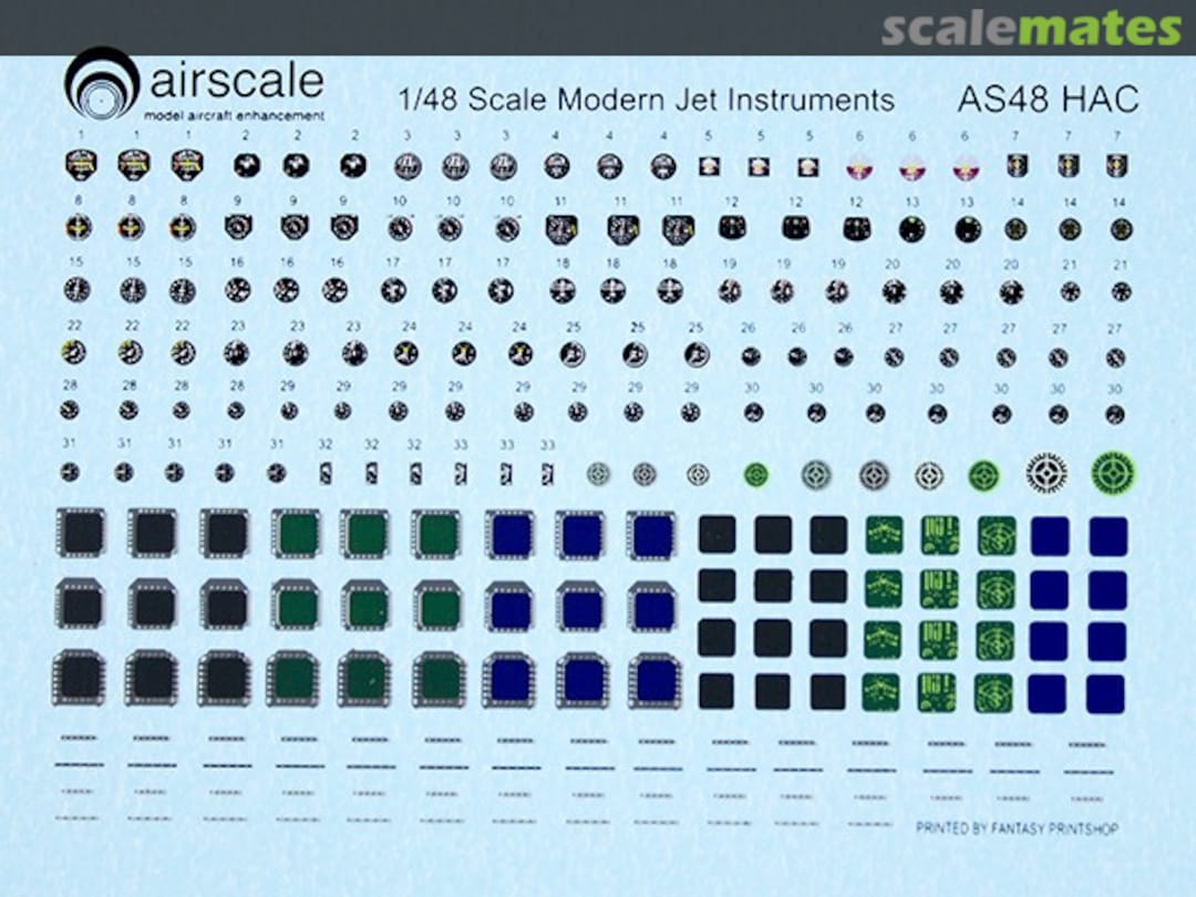Boxart Modern Cockpit Instruments AS48 HAC Airscale