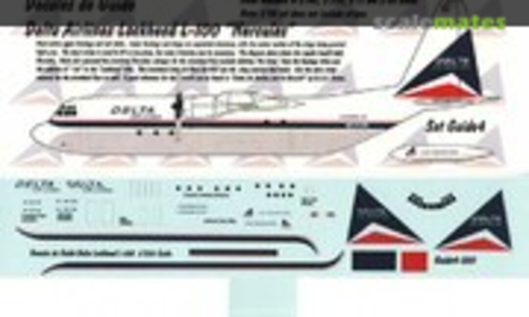 1:200 Delta Airlines Lockheed L-100 "Hercules" (Decales de Guido Guido4-200) Guido4-200