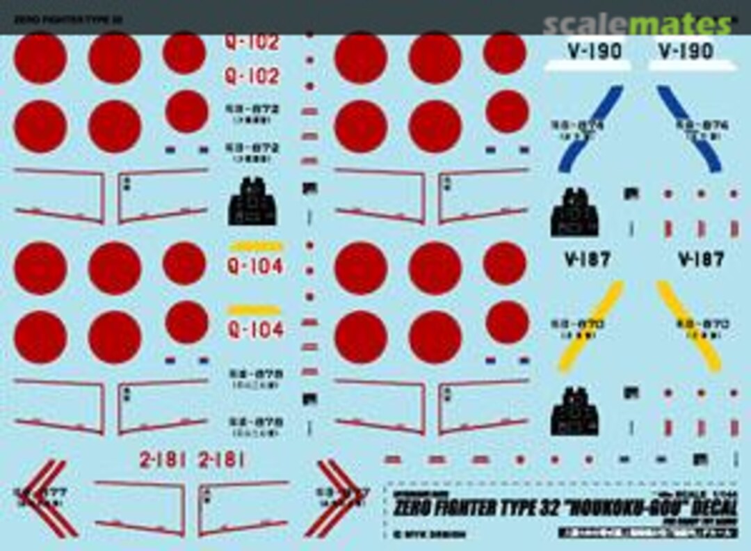 Boxart Mitsubishi A6M3 Zero Fighter Model 32 `Houkoku-Gou` A-48 MYK Design