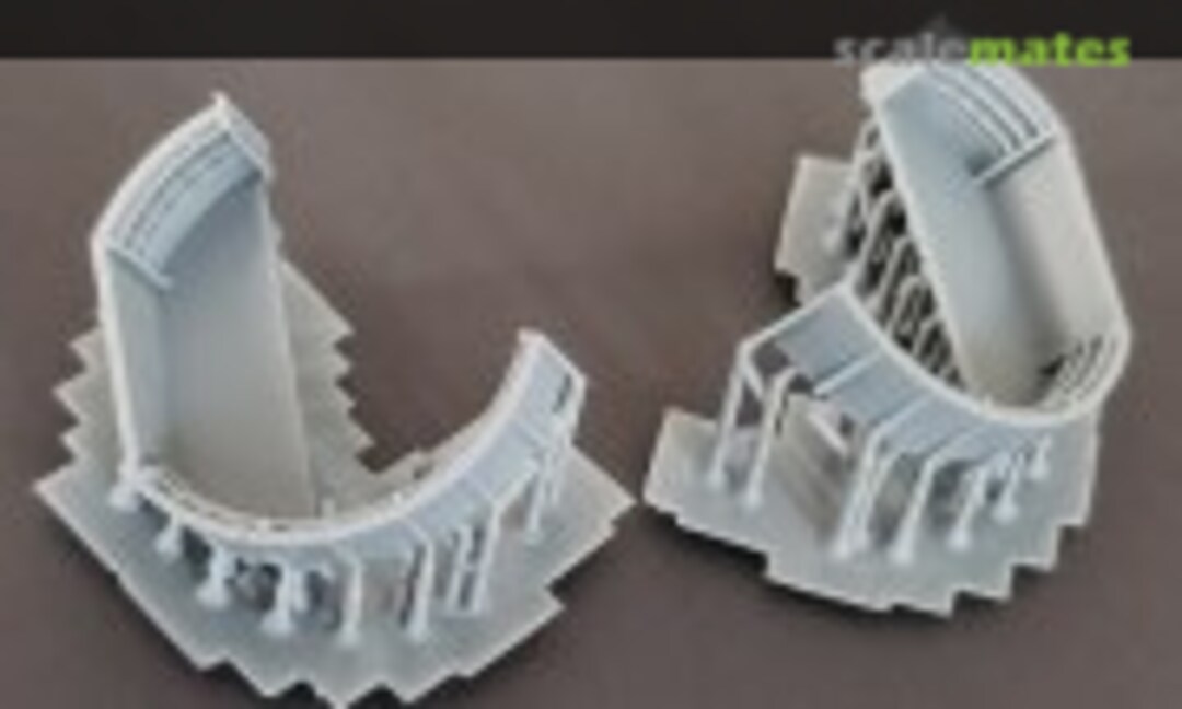 1:192 Fletcher-class Destroyer Forward Twin-gun Bofors Tubs (Model Monkey 192-Fletch Bofors Fwd) 192-Fletch Bofors Fwd