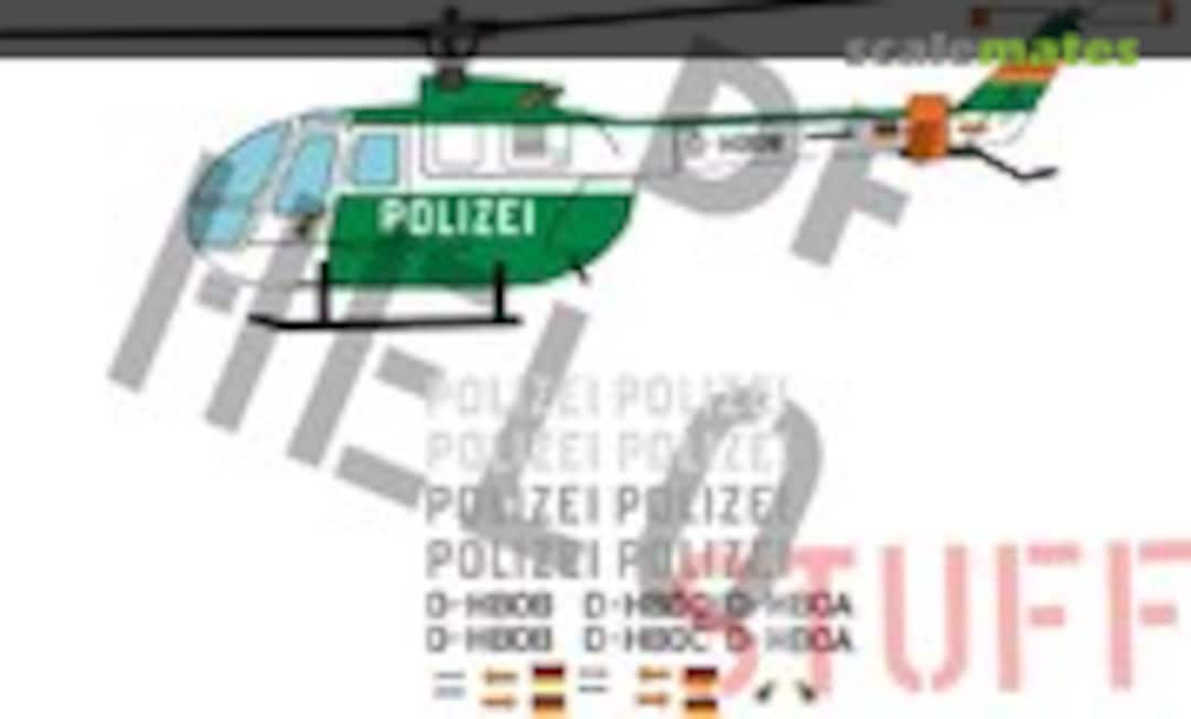 1:72 MBB Bo-105C "Polizei Baden-Württemberg" (DF HeloStuff DF21472) DF21472