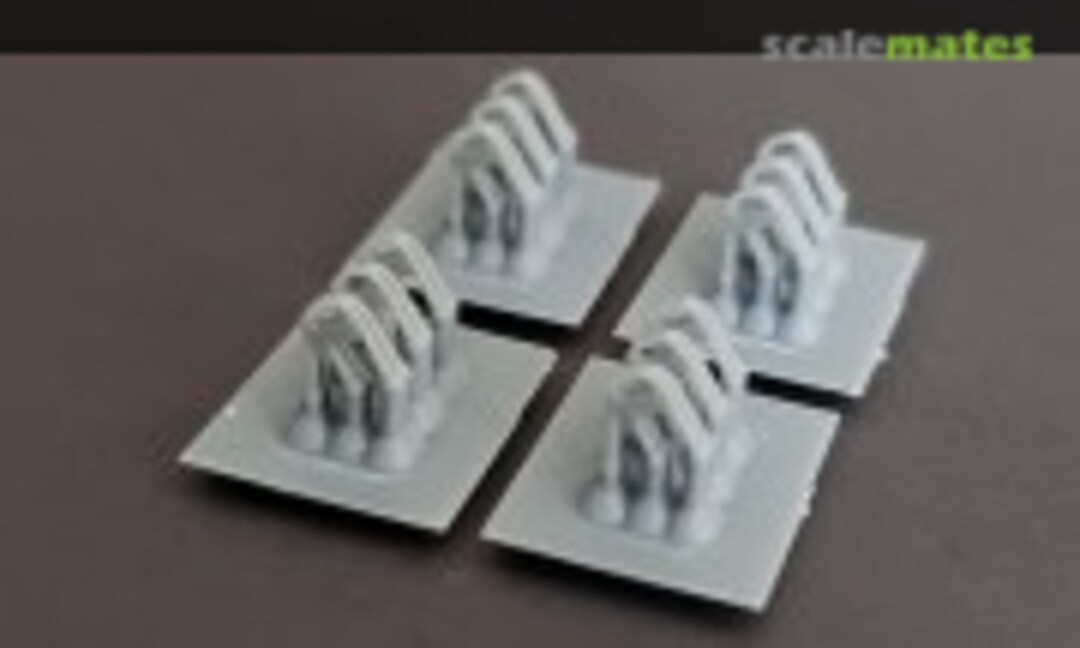 1:200 Chocks, US Navy 21-inch, closed (set of 12) (Model Monkey 200-chocks-closed) 200-chocks-closed