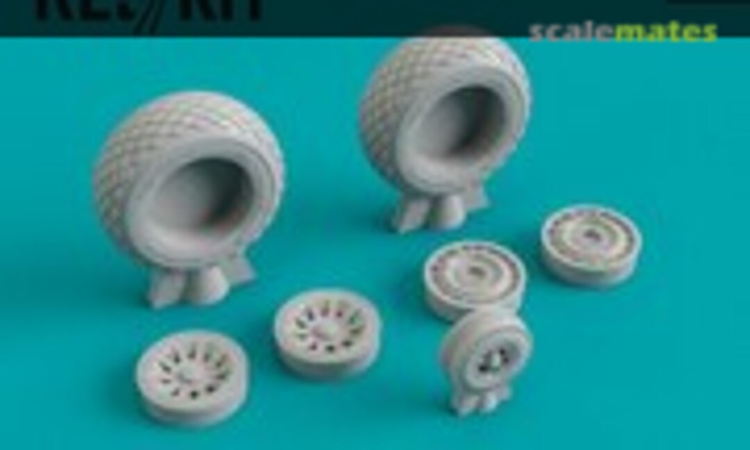 1:24 North American P-51 Mustang wheels set (ResKit RS24-0003) RS24-0003
