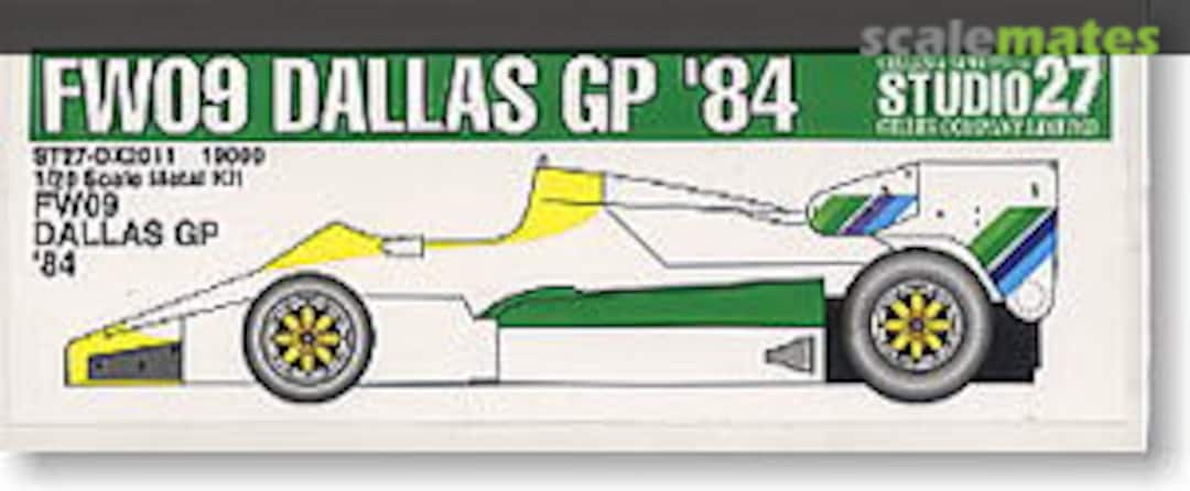 Boxart Williams FW09 ST27-DX2011 Studio27 Boxart Williams FW09 ST27-DX2011 Studio27