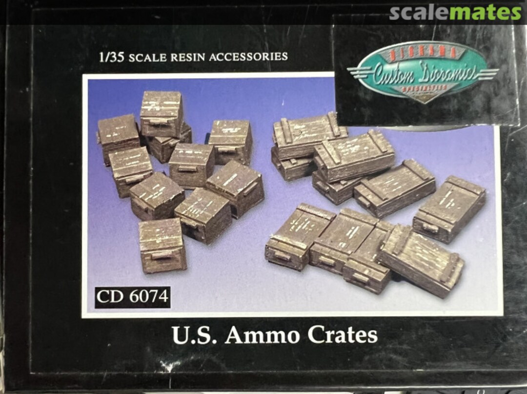 Boxart U.S. AMMO CRATES CD 6074 Custom Dioramics Boxart U.S. AMMO CRATES CD 6074 Custom Dioramics