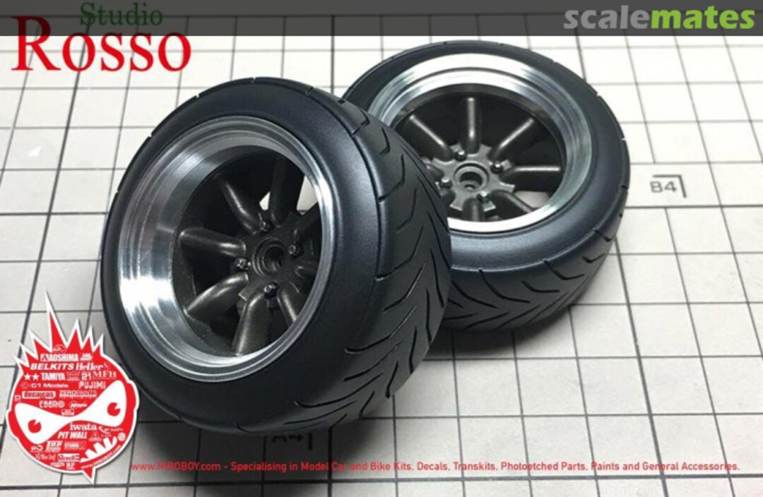 Boxart 16" Watanabe 8 Spoke Wheels SR-16-8 Watanabe Studio Rosso Boxart 16" Watanabe 8 Spoke Wheels SR-16-8 Watanabe Studio Rosso