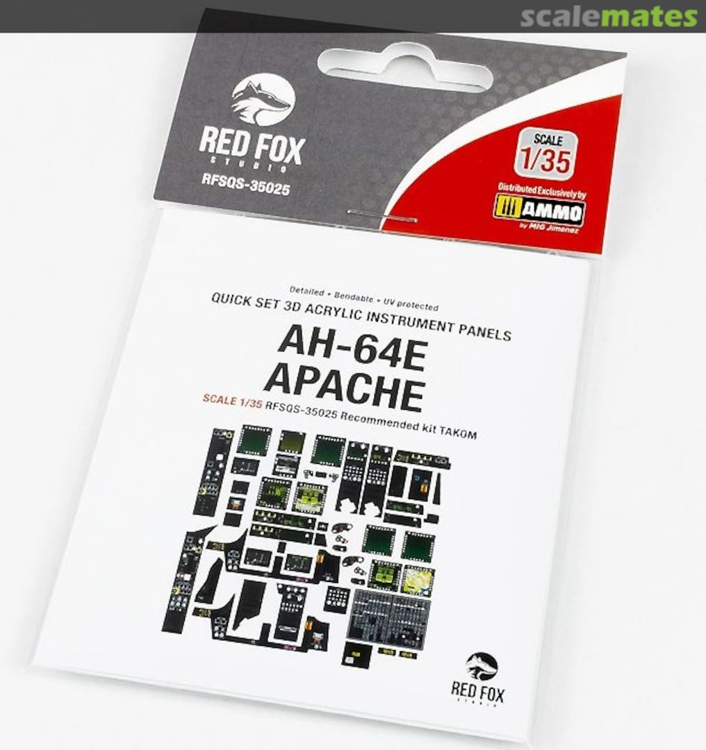 Boxart AH-64E Apache interior 3D decals RFSQS-35025 Red Fox Studio Boxart AH-64E Apache interior 3D decals RFSQS-35025 Red Fox Studio