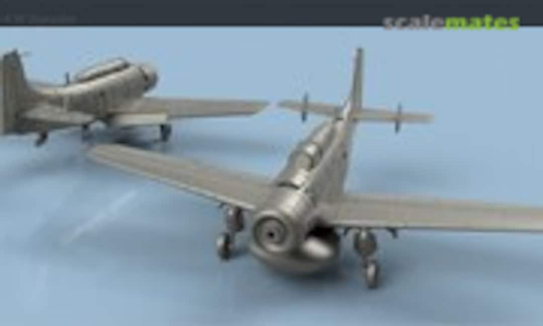 1:700 AD-4 W Skyraider unfolded wings (5 planes) (L'Arsenal 3D700180)