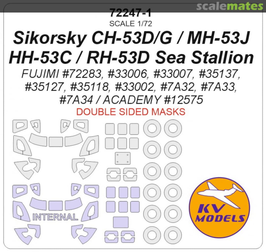 Boxart CH-53 / MH-53 / HH-53 (Double sided) 72247-1 KV Models Boxart CH-53 / MH-53 / HH-53 (Double sided) 72247-1 KV Models