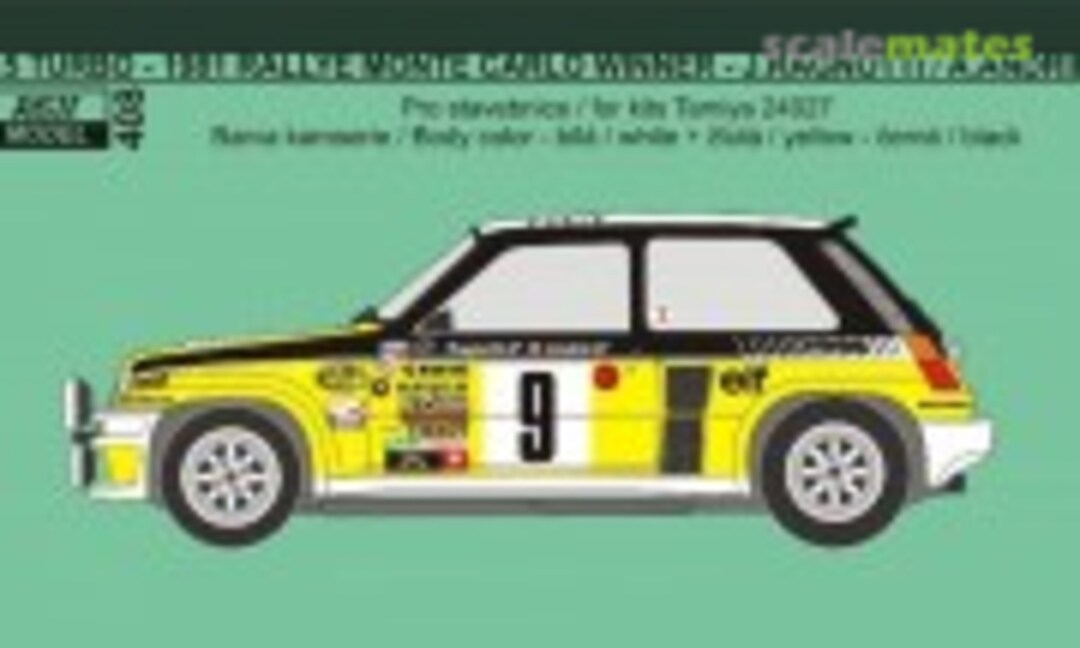 1:24 Renault 5 Turbo sponsored by Elf #9 transkit (REJI Model 408) 408
