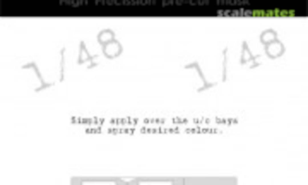 1:48 Nortn American F-86 F Sabre - Undercarriage Bays Mask (DEAD Design Models UC48061) UC48061