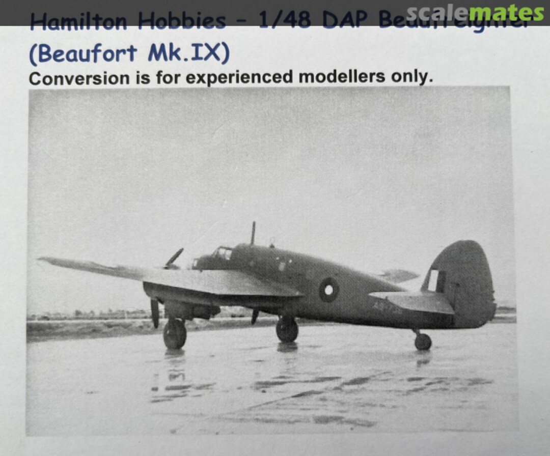 Boxart DAP Beaufreighter (Beaufort Mk.IX) Conversion Hamilton Hobbies Boxart DAP Beaufreighter (Beaufort Mk.IX) Conversion Hamilton Hobbies