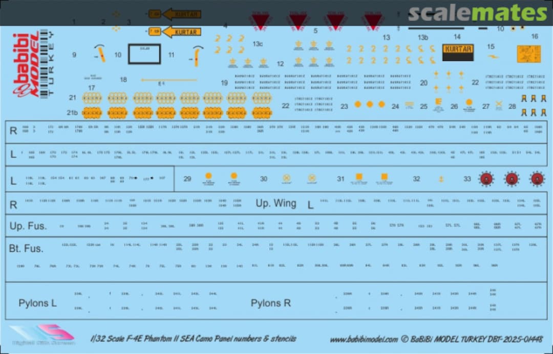 Contents F-4E Turaf SEA Camo Stencils and Panel Numbers Decal Set Dbt-01448 Babibi model Contents F-4E Turaf SEA Camo Stencils and Panel Numbers Decal Set Dbt-01448 Babibi model