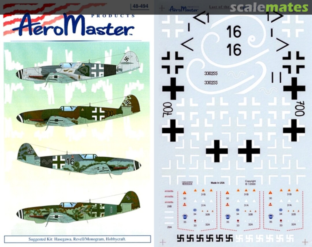 Boxart Last of the Breed: Bf 109 K Part 3 48-494 AeroMaster Boxart Last of the Breed: Bf 109 K Part 3 48-494 AeroMaster
