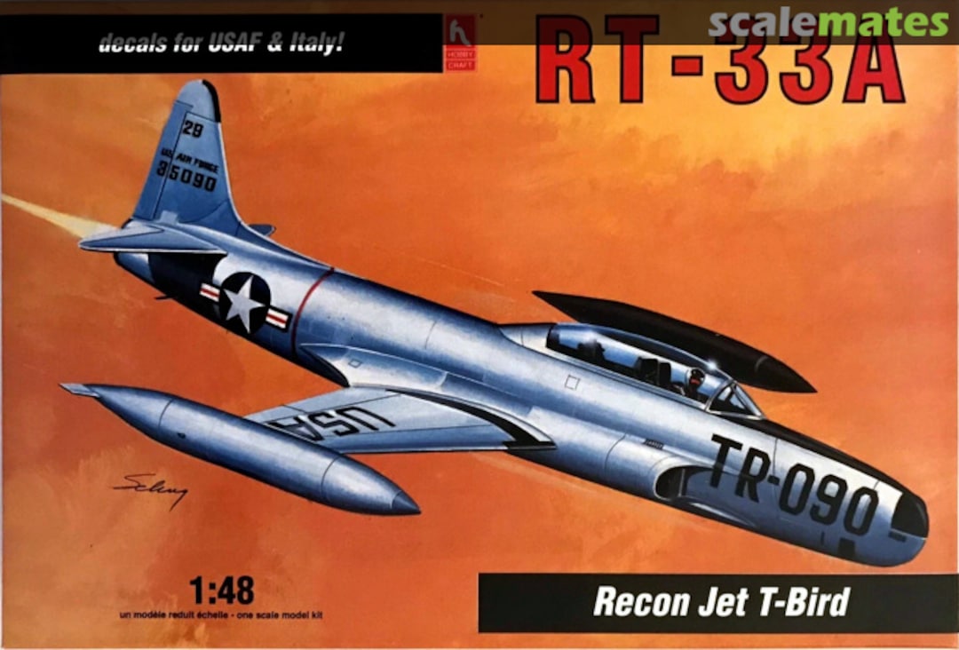Boxart RT-33A Recon Jet T-Bird HC1596 Hobbycraft Boxart RT-33A Recon Jet T-Bird HC1596 Hobbycraft