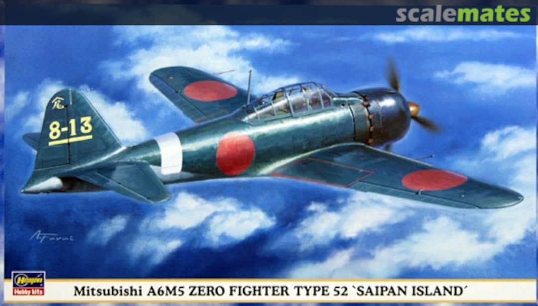 Boxart Mitsubishi A6M5 Zero Fighter Type 52 `Saipan Island´ 09517 Hasegawa Boxart Mitsubishi A6M5 Zero Fighter Type 52 `Saipan Island´ 09517 Hasegawa