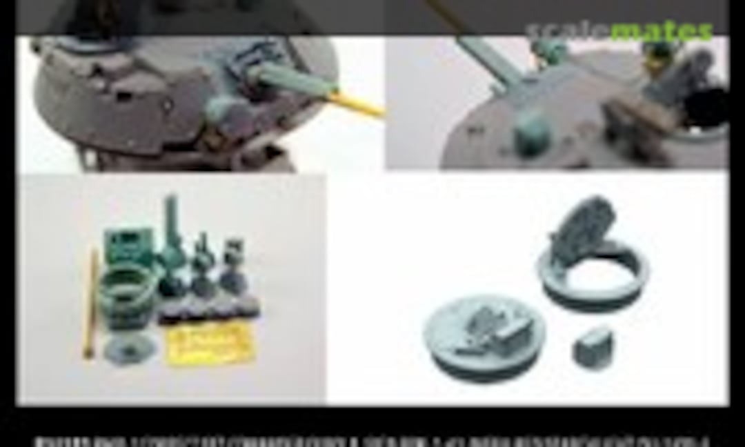 1:35 Correction set, comander cupola, sign BPK-1-42, infra-red searchlight OU-3/OU-5 mask& gun (metal barrel) (Miniarm B35111) B35111