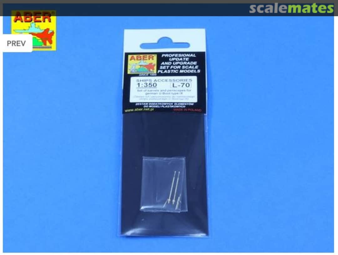 Boxart U-Boot type IX (Universal) - barrels and periscopes set 350L070 Aber Boxart U-Boot type IX (Universal) - barrels and periscopes set 350L070 Aber