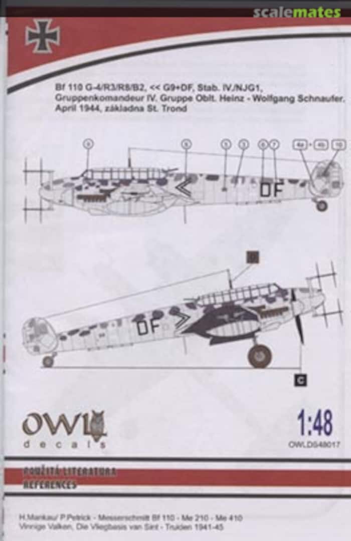 Boxart BF 110G-4/R3/R8/B2 D48017 OWL