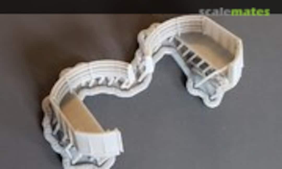 1:125 Fletcher class Late-war Forward Twin Bofors Tubs (Model Monkey 125-FwdBoforsTubs) 125-FwdBoforsTubs