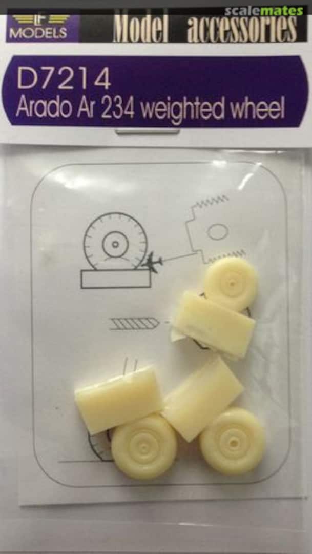 Boxart Arado Ar 234 Weighted Wheels D7214 LF Models Boxart Arado Ar 234 Weighted Wheels D7214 LF Models