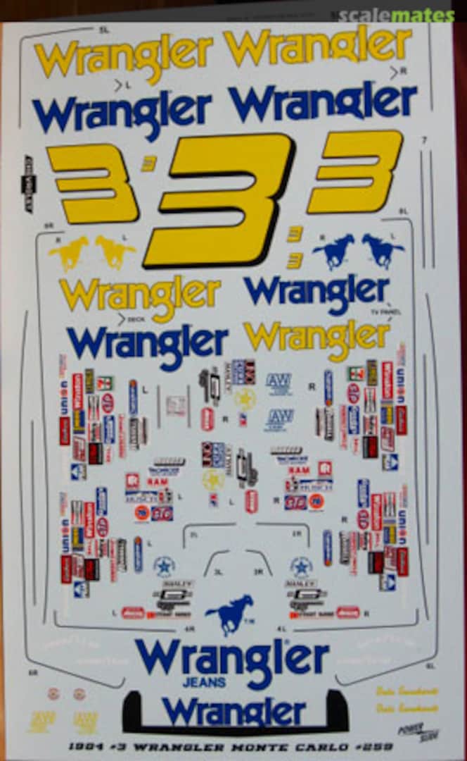 Boxart NASCAR Chevy Monte Carlo #3 Dale Earnhardt 1984 PWS-24 Powerslide Decals Boxart NASCAR Chevy Monte Carlo #3 Dale Earnhardt 1984 PWS-24 Powerslide Decals