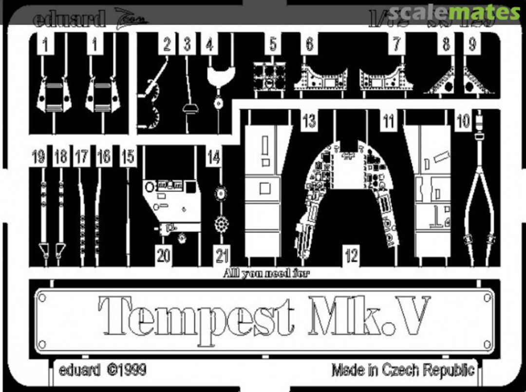 Boxart Tempest Mk.V SS129 Eduard Boxart Tempest Mk.V SS129 Eduard