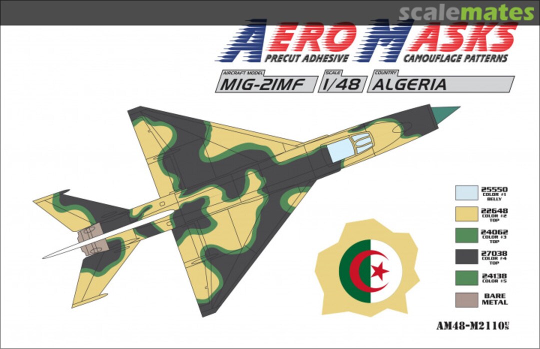 Boxart MiG-21MF Algeria AM48-M2110 AeroMasks Boxart MiG-21MF Algeria AM48-M2110 AeroMasks