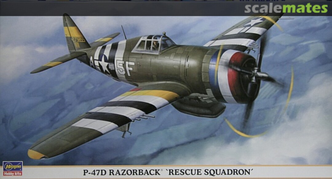 Boxart P-47D Razorback 'Rescue Squadron' 09716 Hasegawa Boxart P-47D Razorback 'Rescue Squadron' 09716 Hasegawa