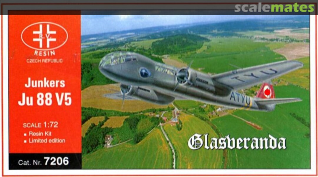 Boxart Junkers Ju 88 V5 7206 R.V. Resin Boxart Junkers Ju 88 V5 7206 R.V. Resin