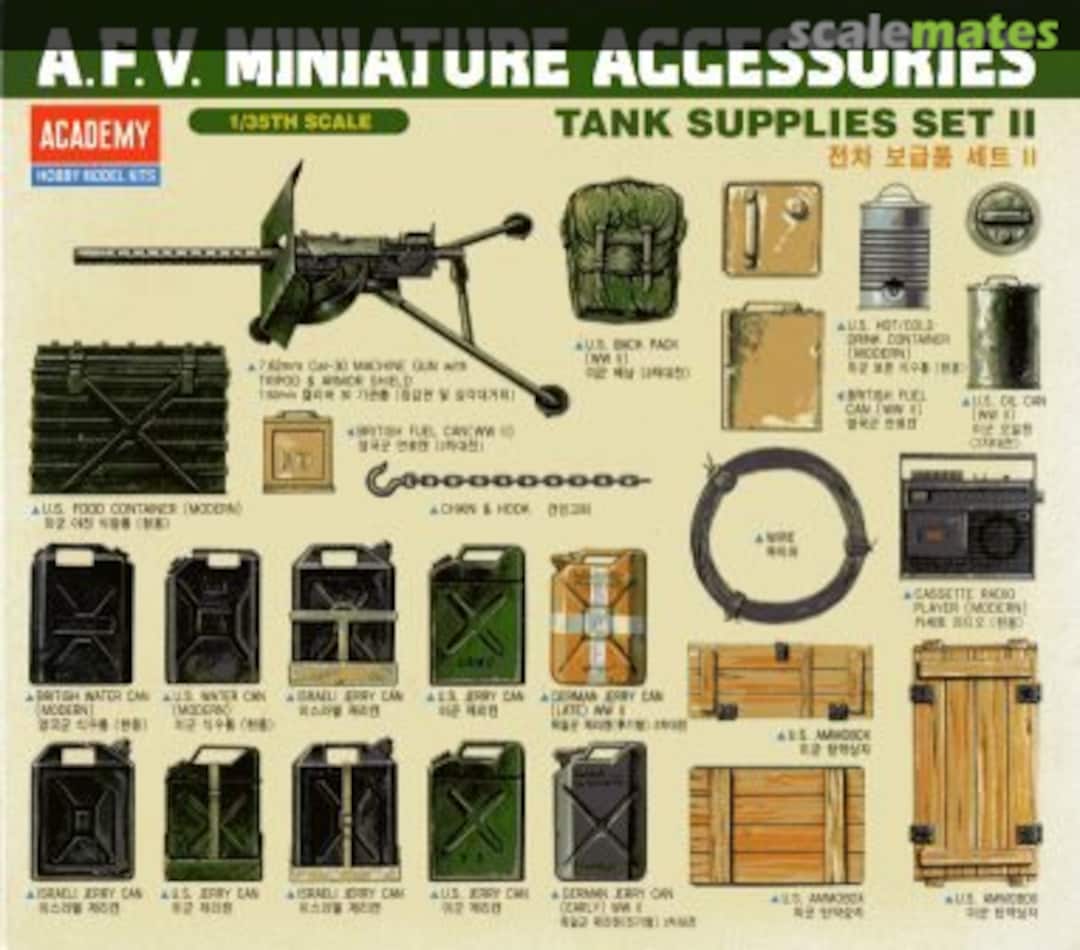 Boxart Tank Supplies Set II 1383 Academy Boxart Tank Supplies Set II 1383 Academy