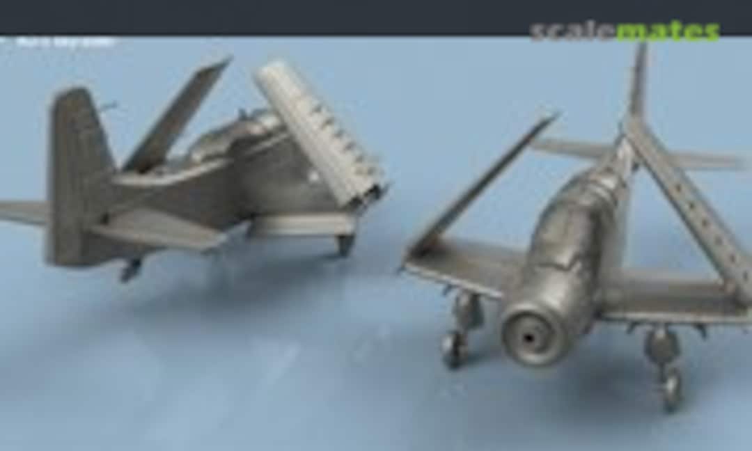 1:700 AD-5 Skyraider folded wings (5 planes) (L'Arsenal 3D700181)