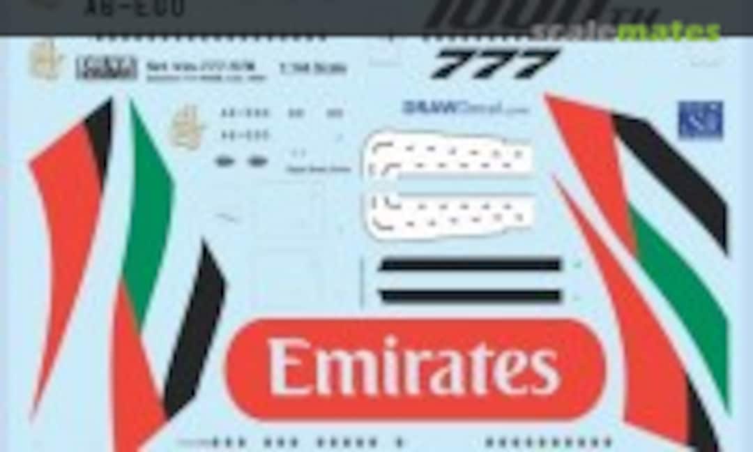 1:144 Emirates 777-300ER Line #1000 (Draw Decal 44-777-57B) 44-777-57B