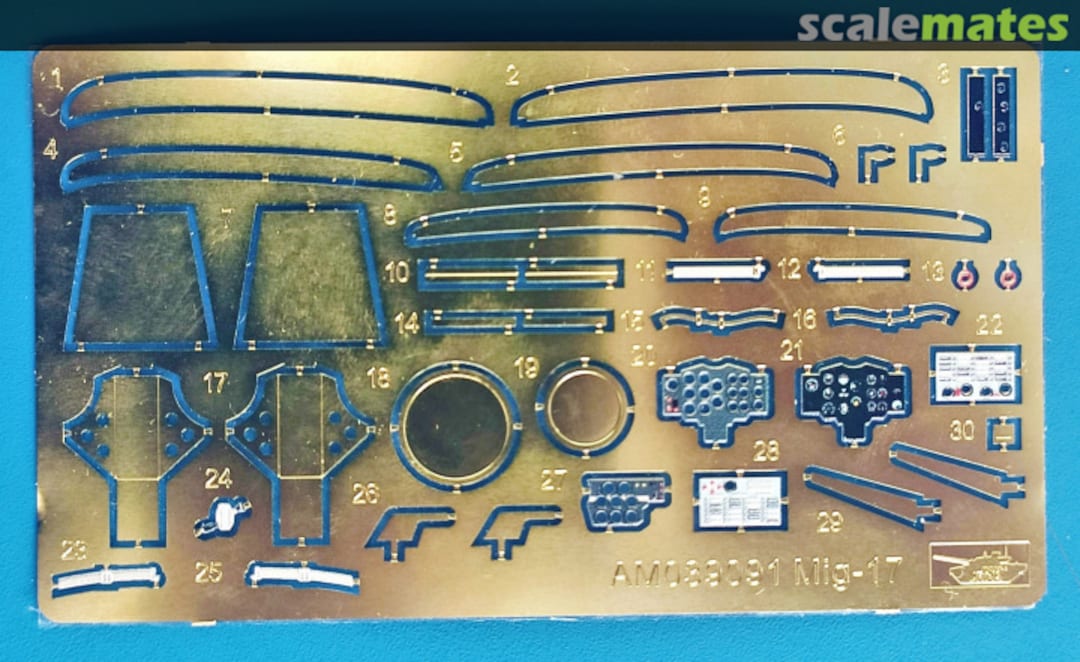 Boxart Coloured photoetch for MiG-17 AM039091K Arma Models Boxart Coloured photoetch for MiG-17 AM039091K Arma Models