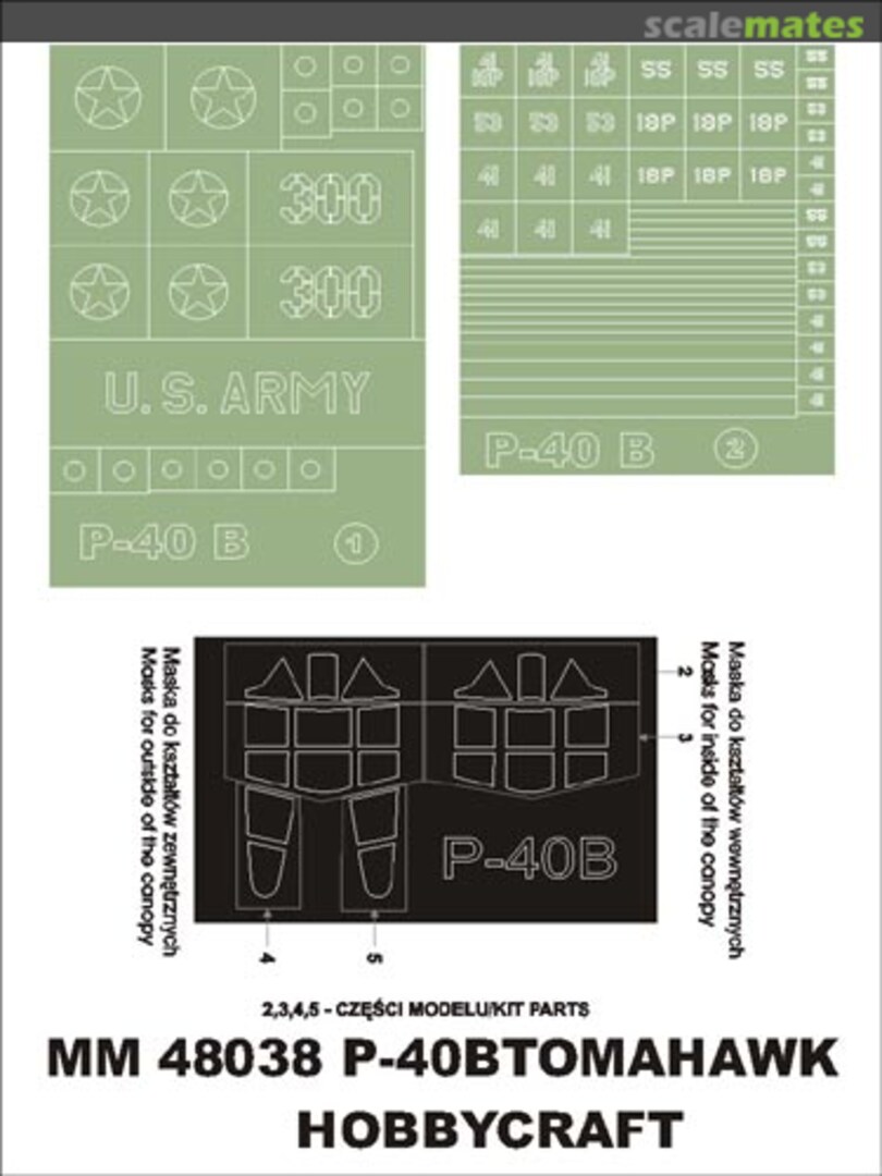Boxart Curtiss P-40B Tomahawk "USAAF" MM48038 Montex Boxart Curtiss P-40B Tomahawk "USAAF" MM48038 Montex