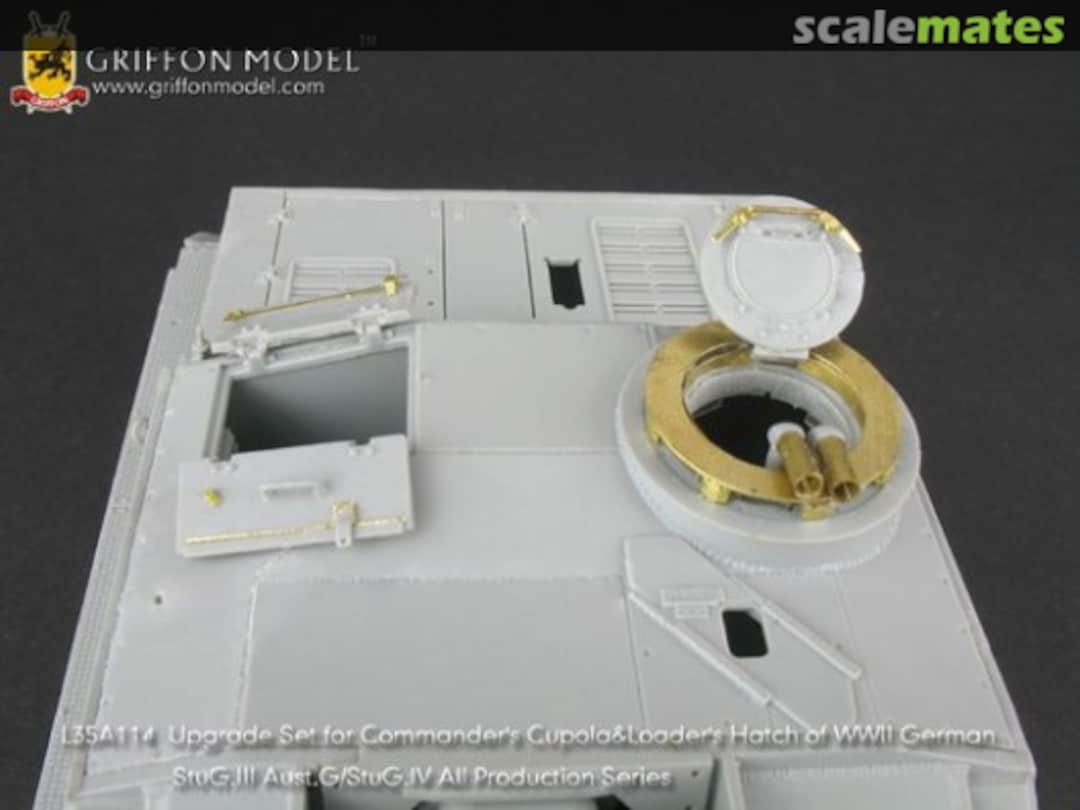 Boxart StuG.IV / StuG III Commander's Cupola & Loader's Hatch L35A114 Griffon Model Boxart StuG.IV / StuG III Commander's Cupola & Loader's Hatch L35A114 Griffon Model