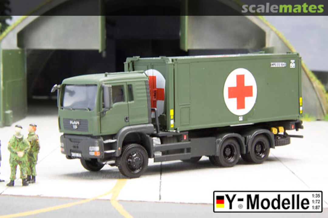 Boxart MAN TGA 26.440 Container Rettungsstation, ungep. Y87-249 Y-Modelle Boxart MAN TGA 26.440 Container Rettungsstation, ungep. Y87-249 Y-Modelle