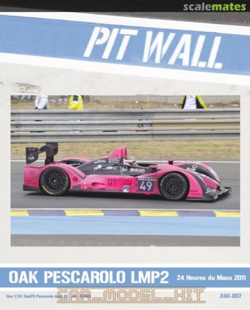 Boxart Oak Pescarolo LMP2 24D-007 Pit Wall Boxart Oak Pescarolo LMP2 24D-007 Pit Wall