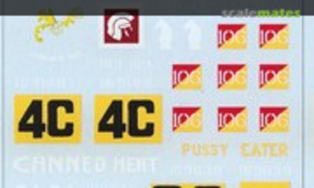 1:25 Australian Centurions in Vietnam 1971 Decals (water-slide) (Mouse House Enterprises MAD605) MAD605