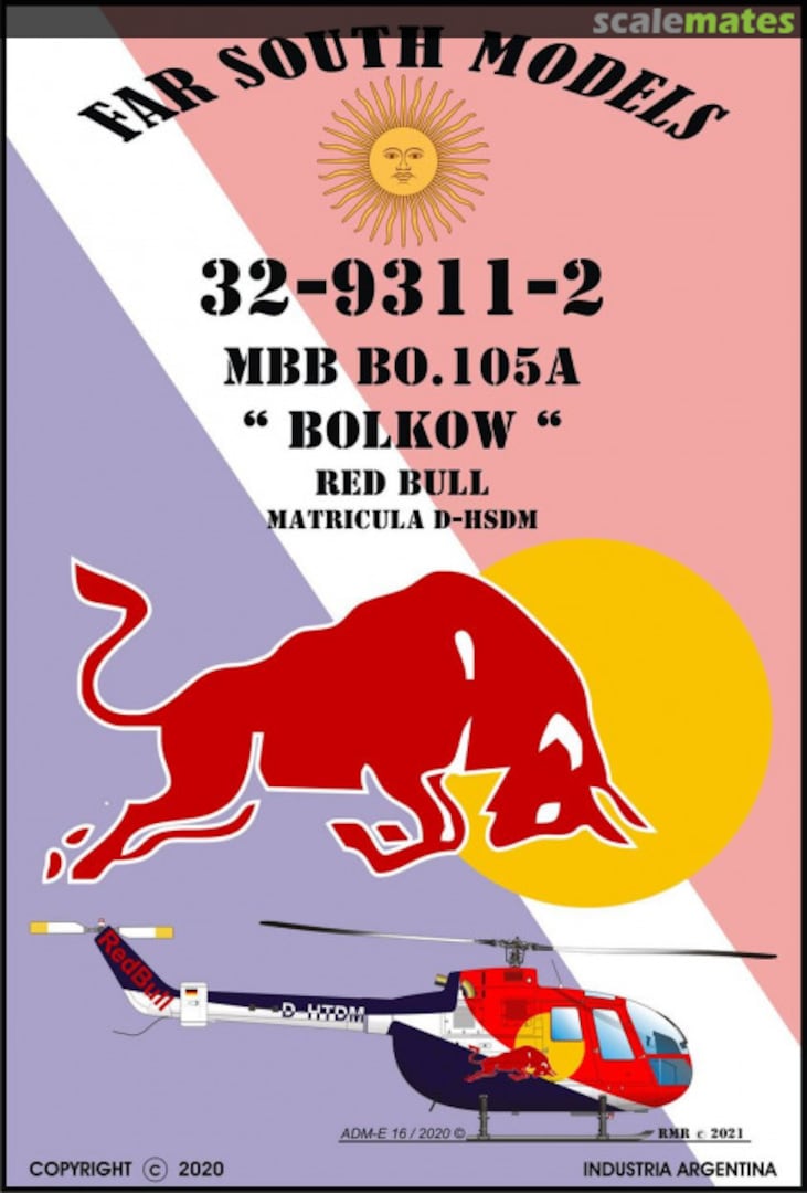 Boxart MBB BO.105A "BOLKOW" 32-9311-2 Far South Models Boxart MBB BO.105A "BOLKOW" 32-9311-2 Far South Models