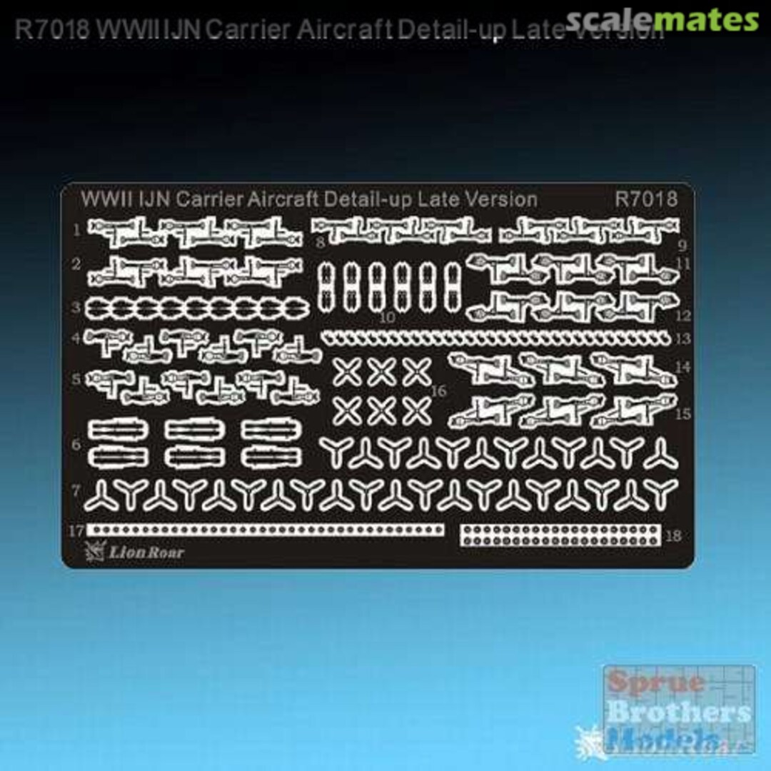 Boxart WWII IJN Carrier Aircraft Detail-up Late Version R7018 Lion Roar Boxart WWII IJN Carrier Aircraft Detail-up Late Version R7018 Lion Roar