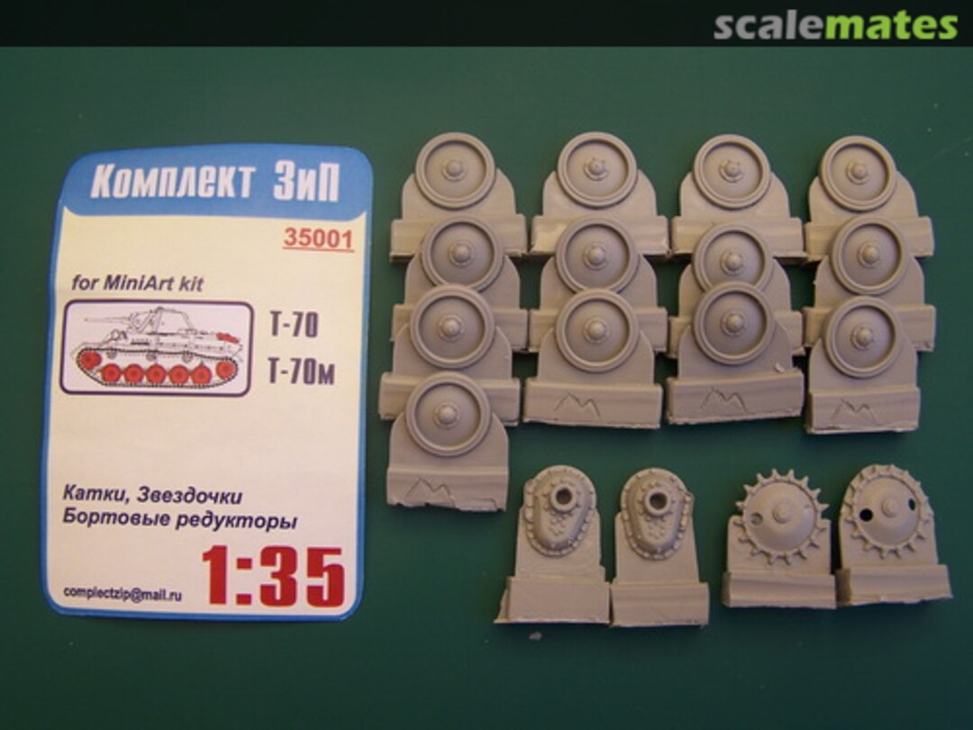 Boxart Rollers, sprockets T-70 35001 Komplekt Zip