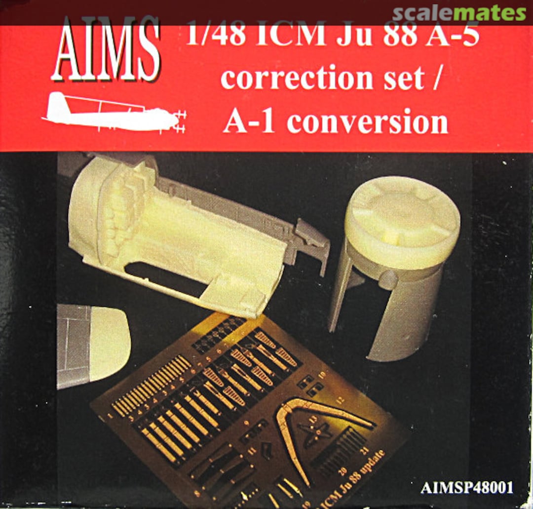 Boxart Junkers Ju 88 A-5 correction set / A-1 conversion P48001 AIMS Boxart Junkers Ju 88 A-5 correction set / A-1 conversion P48001 AIMS