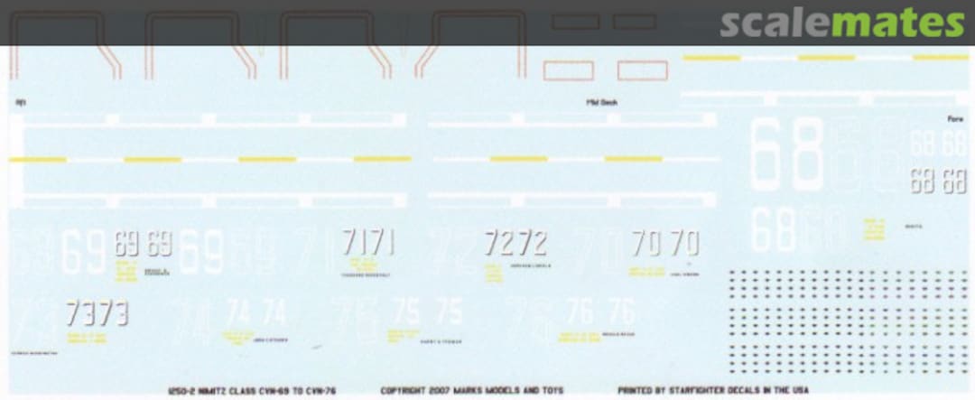 Boxart Nimitz Class USN CVN Markings 1250-2 Starfighter Decals Boxart Nimitz Class USN CVN Markings 1250-2 Starfighter Decals