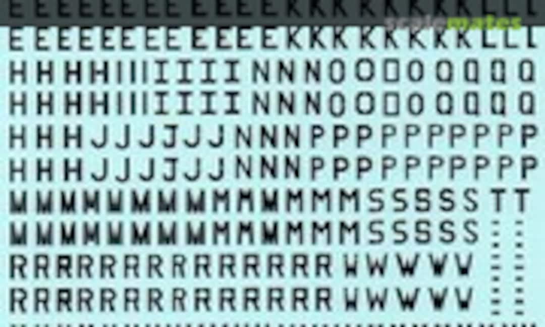 1:48 Identifications markings for French Jaguar A & E (Berna Decals BD 48-106)