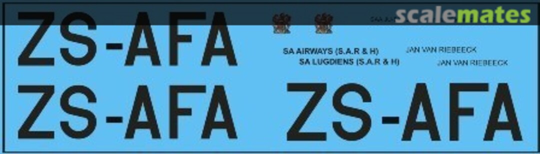 Boxart SAA Junkers Ju-52 MAV-720197 MAV Decals Boxart SAA Junkers Ju-52 MAV-720197 MAV Decals