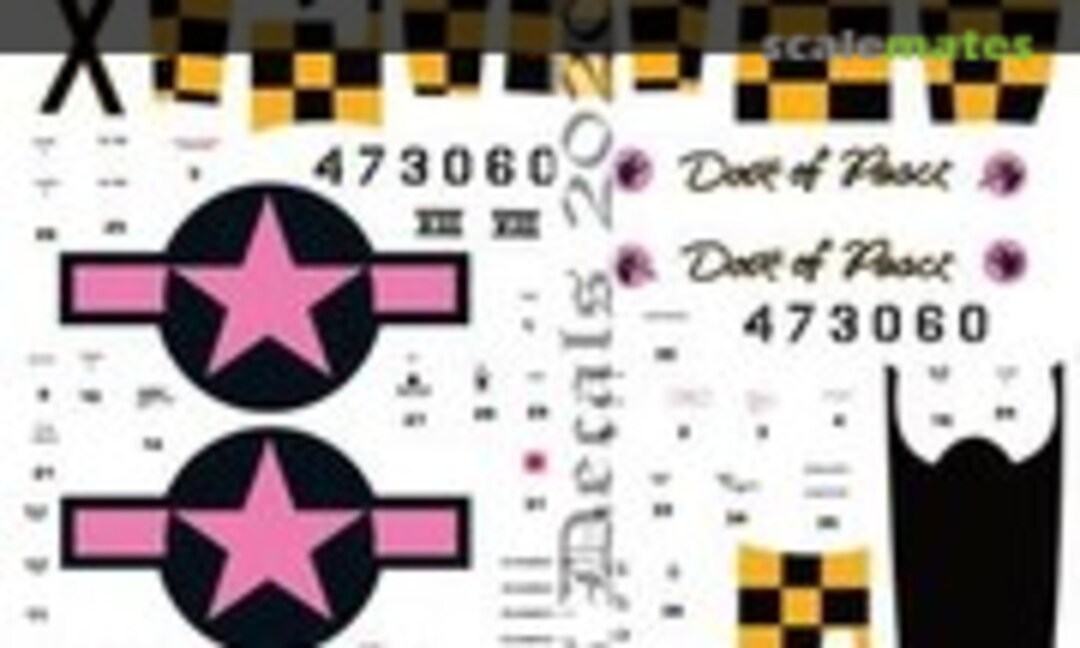 1:24 Warbird - Mustang Dove of Peace (Oldmodels Decals OMD1385) OMD1385