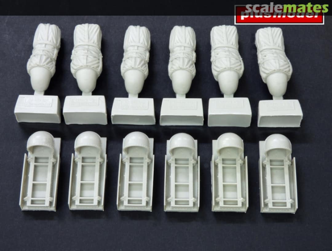 Boxart C-47 Skytrain racks for drop containers AL4069 PlusModel Boxart C-47 Skytrain racks for drop containers AL4069 PlusModel